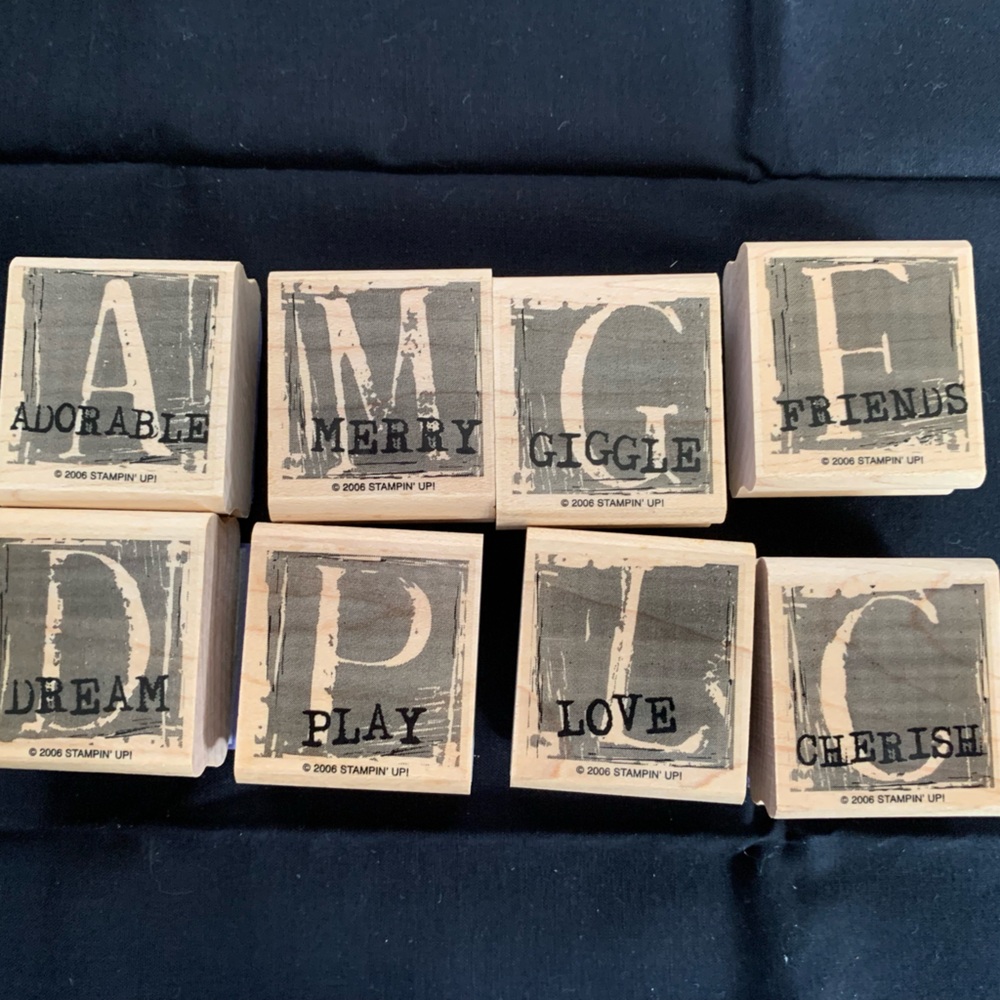 Stampin Up stamps.